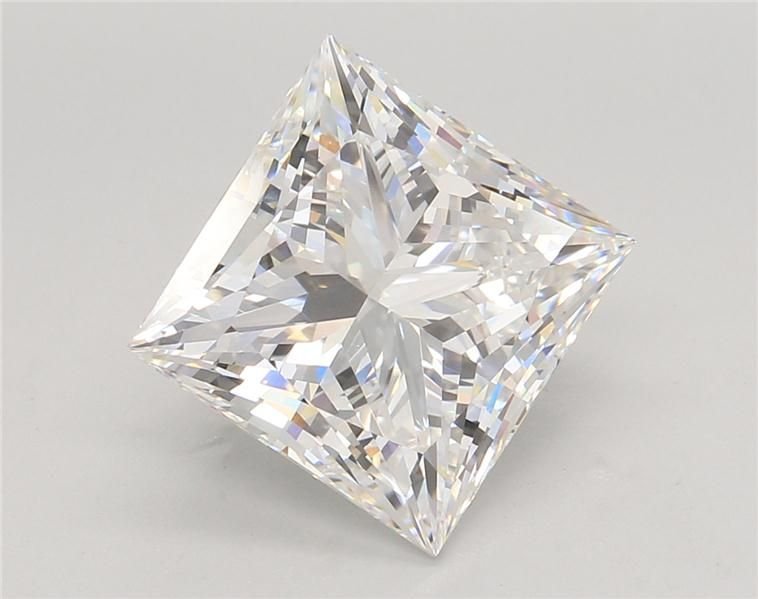5.51ct E VVS2 Rare Carat Ideal Cut Princess Lab Grown Diamond