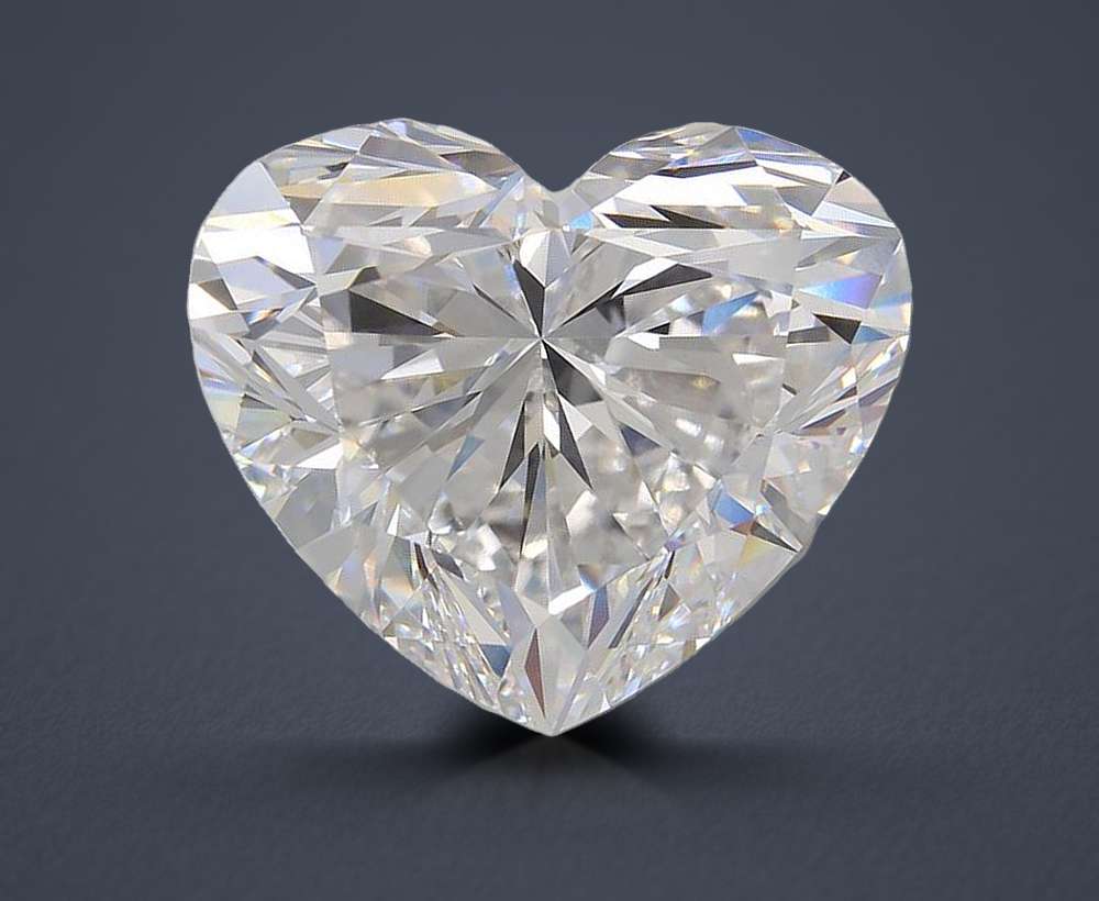 14.25ct E VVS2 Very Good Cut Heart Lab Grown Diamond