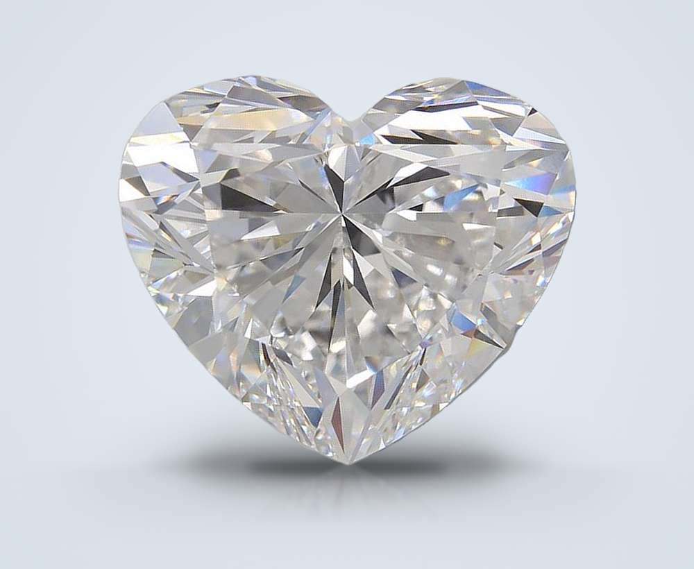 14.25ct E VVS2 Very Good Cut Heart Lab Grown Diamond
