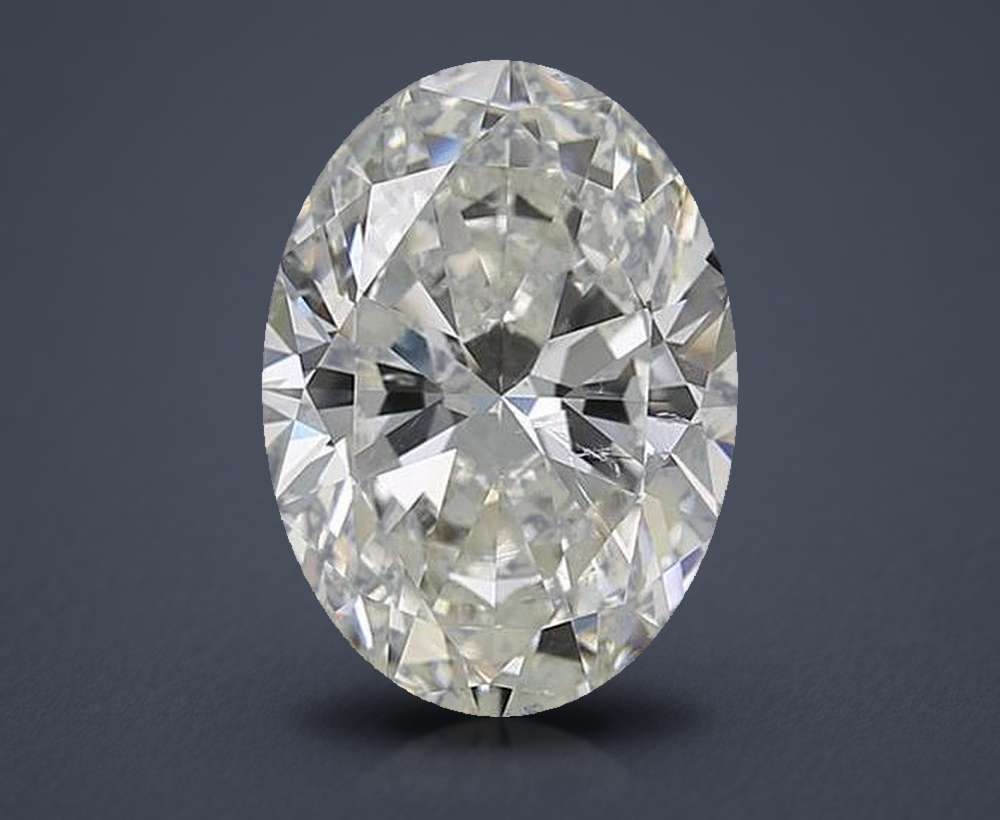 5.02ct I SI2 Rare Carat Ideal Cut Oval Diamond