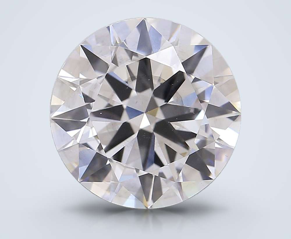 7.01ct F SI1 Excellent Cut Round Lab Grown Diamond