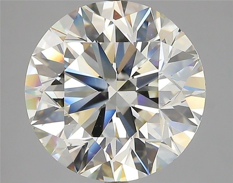 5.55ct K SI1 Rare Carat Ideal Cut Round Diamond