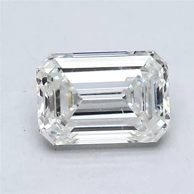 1.01ct H SI2 Rare Carat Ideal Cut Emerald Diamond