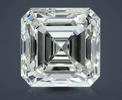 4.01ct J VS2 Rare Carat Ideal Cut Asscher Diamond