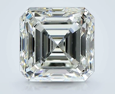 4.01ct J VS2 Rare Carat Ideal Cut Asscher Diamond