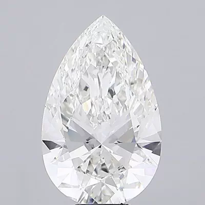 10.07ct F VVS2 Rare Carat Ideal Cut Pear Lab Grown Diamond