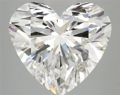6.04ct F VS1 Rare Carat Ideal Cut Heart Lab Grown Diamond