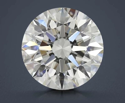 3.38ct H VVS2 Rare Carat Ideal Cut Round Diamond