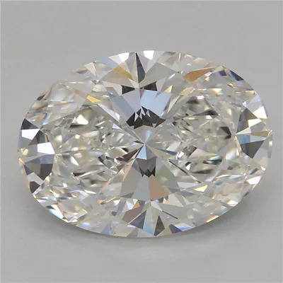 3.02ct F VVS2 Rare Carat Ideal Cut Oval Lab Grown Diamond