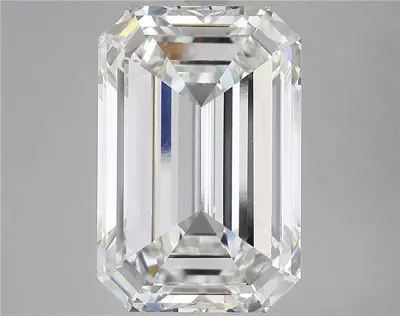 15.36ct F VVS2 Very Good Cut Emerald Lab Grown Diamond