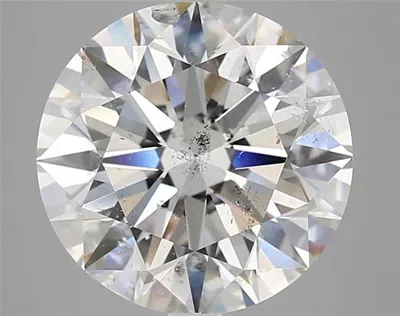 6.02ct G SI2 Rare Carat Ideal Cut Round Diamond