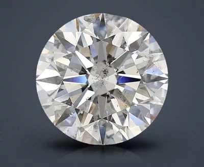 6.02ct G SI2 Rare Carat Ideal Cut Round Diamond