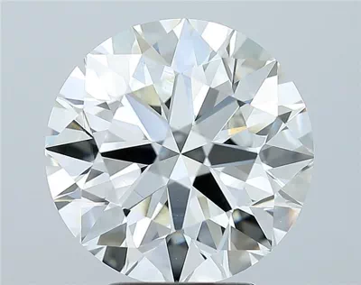 4.06ct I VS2 Rare Carat Ideal Cut Round Diamond
