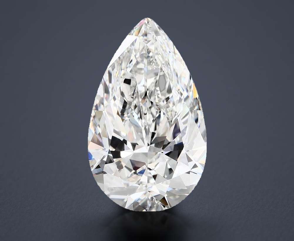 8.29ct E VVS1 Rare Carat Ideal Cut Pear Diamond