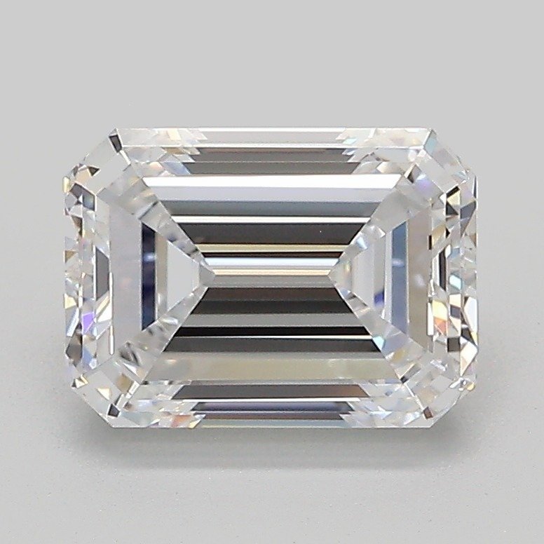 2.01ct D VS1 Excellent Cut Emerald Lab Grown Diamond