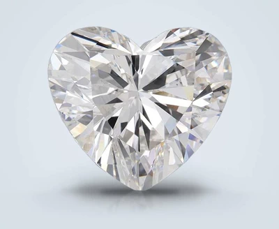 5.52ct F VS2 Rare Carat Ideal Cut Heart Lab Grown Diamond