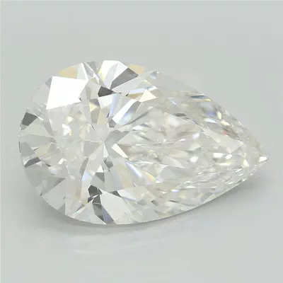 3.51ct E VS1 Rare Carat Ideal Cut Pear Lab Grown Diamond