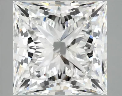 8.26ct F VS1 Rare Carat Ideal Cut Princess Lab Grown Diamond