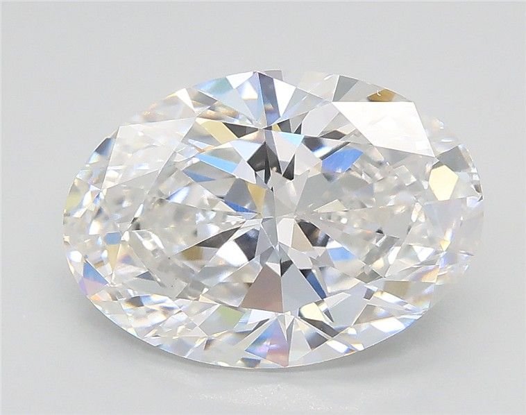 3.01ct D VS1 Rare Carat Ideal Cut Oval Lab Grown Diamond