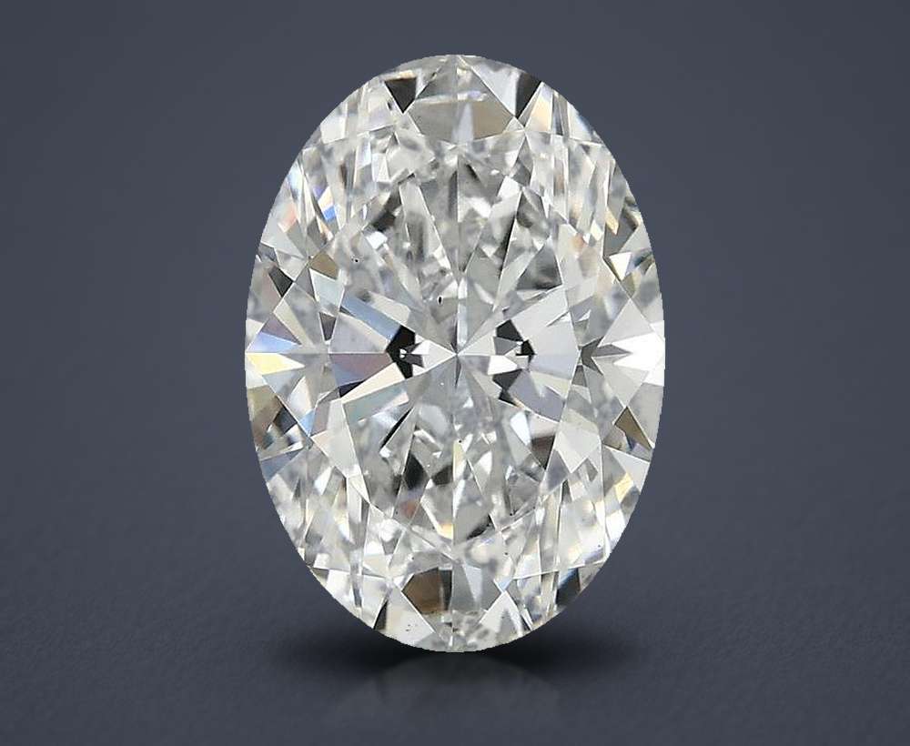 1.64ct D VS2 Rare Carat Ideal Cut Oval Lab Grown Diamond