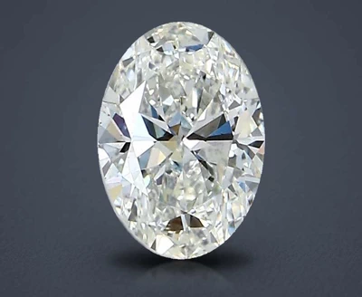 0.74ct I VS2 Rare Carat Ideal Cut Oval Diamond