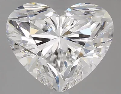 3.07ct E SI1 Rare Carat Ideal Cut Heart Diamond