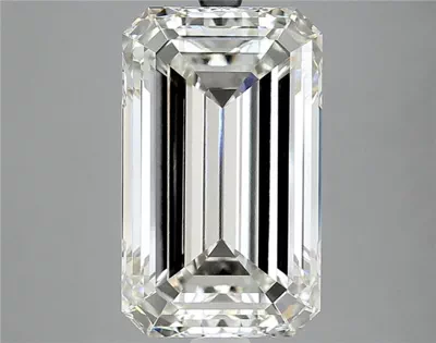 7.67ct I VVS2 Rare Carat Ideal Cut Emerald Lab Grown Diamond