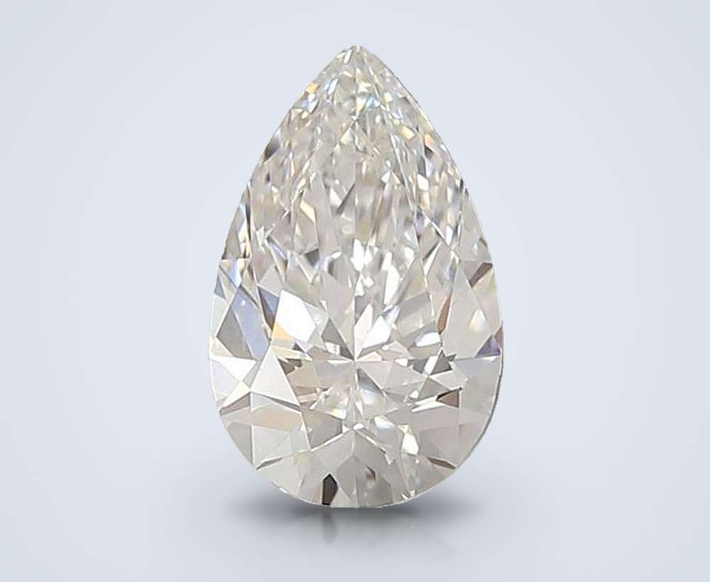1.51ct E VS1 Rare Carat Ideal Cut Pear Lab Grown Diamond