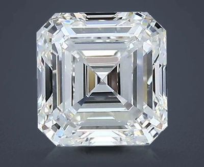 1.50ct H VVS1 Rare Carat Ideal Cut Asscher Diamond