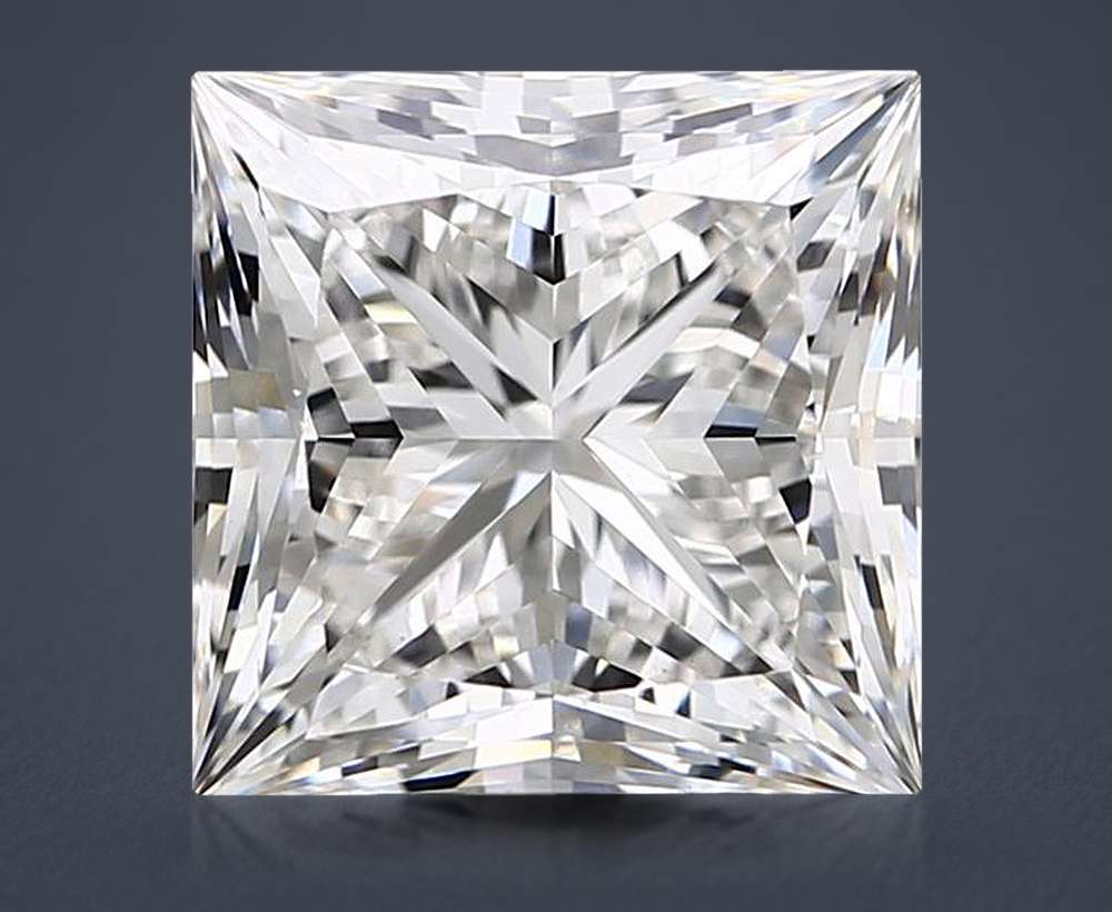 6.28ct G VS1 Rare Carat Ideal Cut Princess Lab Grown Diamond