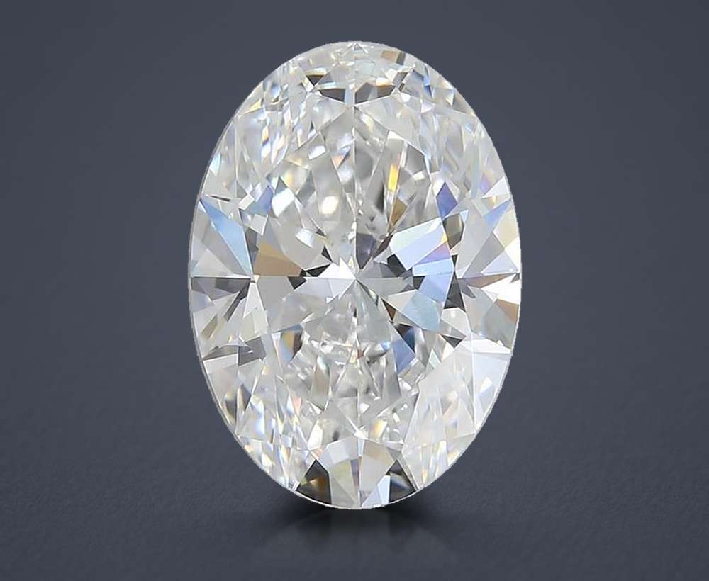 5.03ct E VVS2 Rare Carat Ideal Cut Oval Lab Grown Diamond