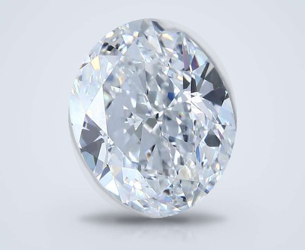 5.48ct D VS1 Very Good Cut Oval Diamond