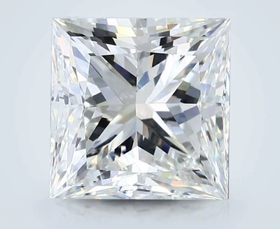 5.05ct H VS2 Rare Carat Ideal Cut Princess Diamond