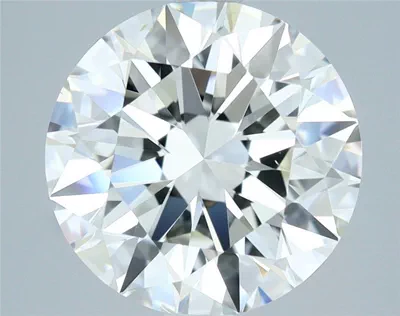 3.01ct H VS2 Rare Carat Ideal Cut Round Diamond