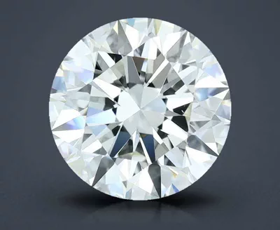 3.01ct H VS2 Rare Carat Ideal Cut Round Diamond
