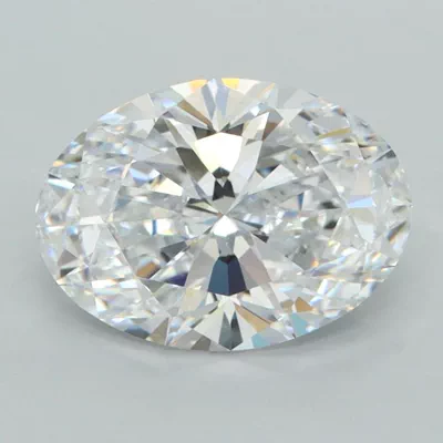 2.55ct D VVS1 Rare Carat Ideal Cut Oval Lab Grown Diamond