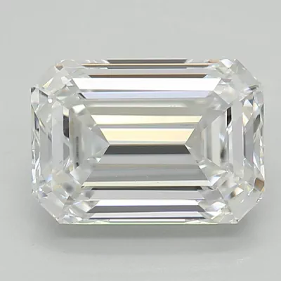 1.39ct D VS1 Excellent Cut Emerald Lab Grown Diamond