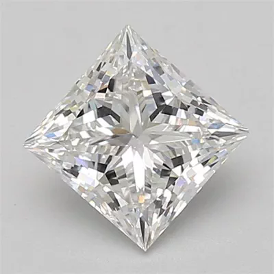 1.54ct E VVS2 Rare Carat Ideal Cut Princess Lab Grown Diamond