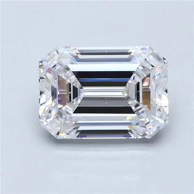 4.13ct D FL Rare Carat Ideal Cut Emerald Diamond