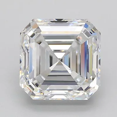 3.50ct D VVS1 Rare Carat Ideal Cut Asscher Lab Grown Diamond