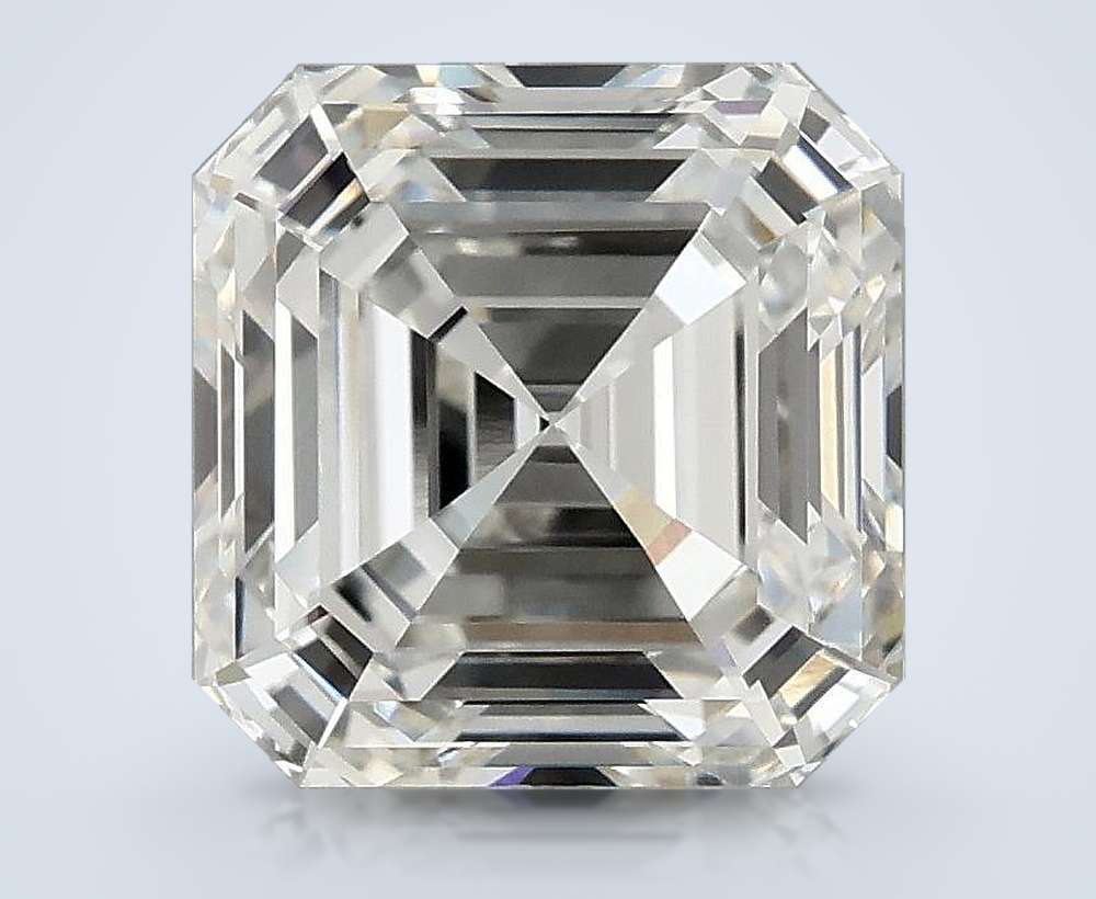 3.04ct F VS1 Rare Carat Ideal Cut Asscher Lab Grown Diamond