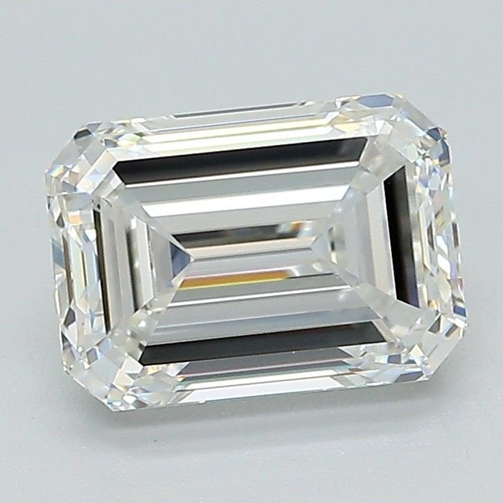 2.01ct F VVS2 Very Good Cut Emerald Lab Grown Diamond