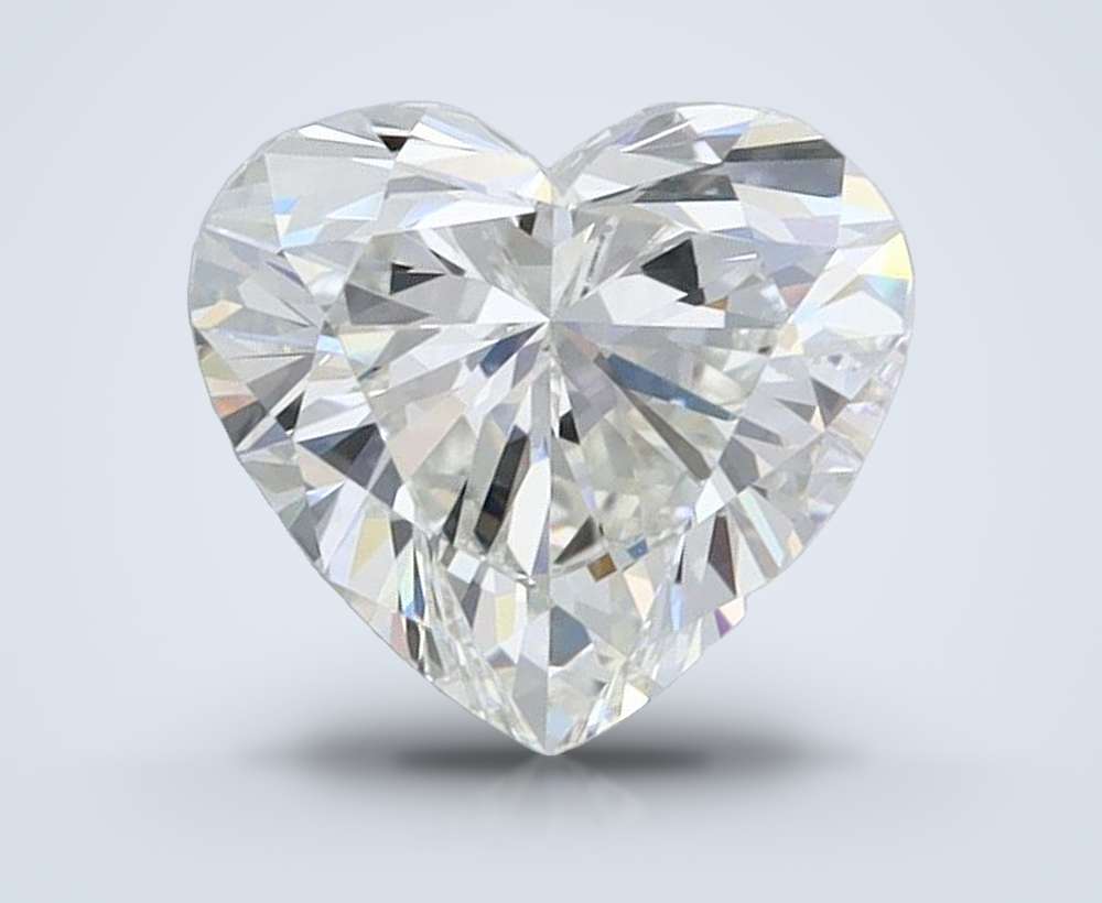 1.25ct F VVS2 Very Good Cut Heart Lab Grown Diamond