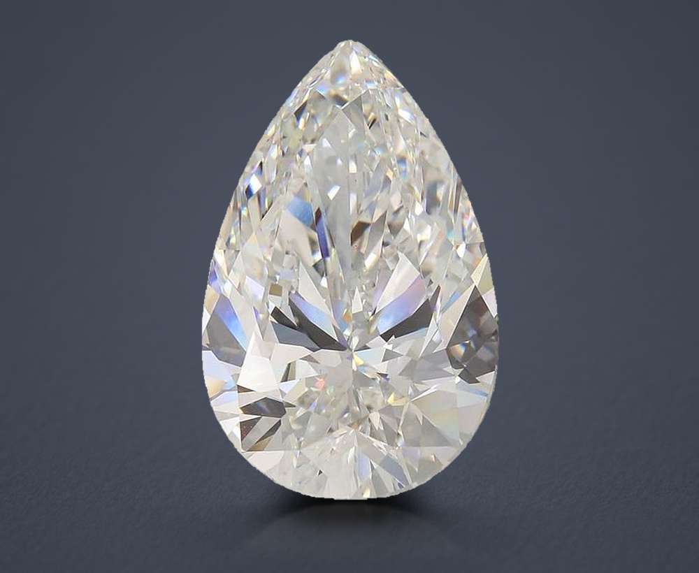 20.31ct F VS1 Rare Carat Ideal Cut Pear Lab Grown Diamond