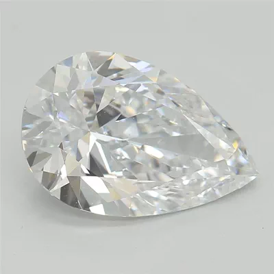 1.59ct D VVS2 Rare Carat Ideal Cut Pear Lab Grown Diamond