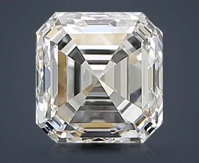 0.70ct H IF Very Good Cut Asscher Diamond
