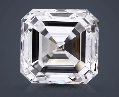 4.05ct E VS1 Very Good Cut Asscher Lab Grown Diamond