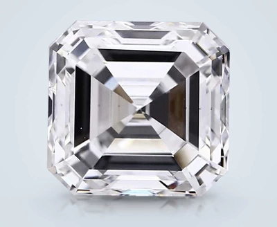 4.05ct E VS1 Very Good Cut Asscher Lab Grown Diamond