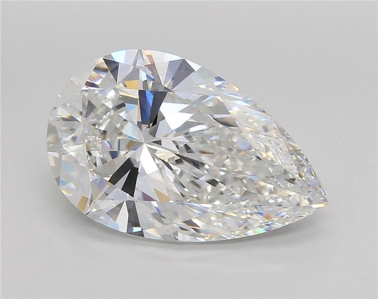 6.03ct E VVS2 Rare Carat Ideal Cut Pear Lab Grown Diamond