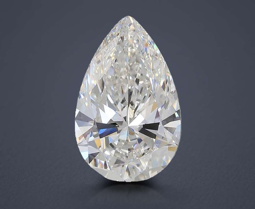 6.03ct E VVS2 Rare Carat Ideal Cut Pear Lab Grown Diamond